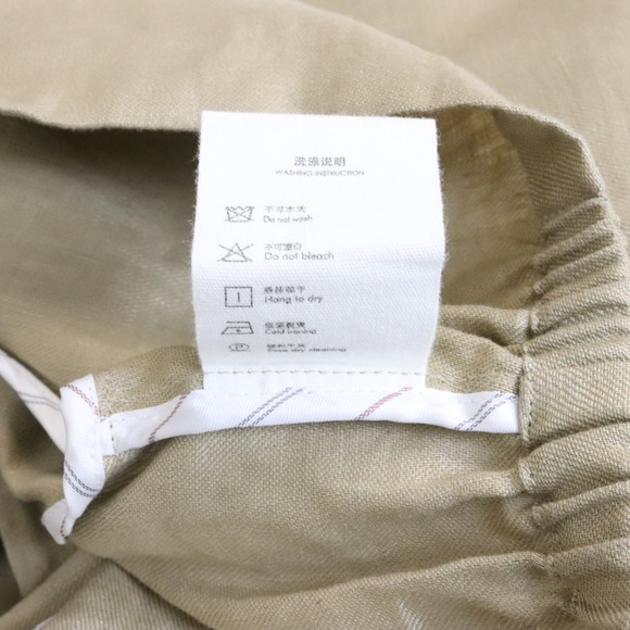 Alexandre Vauthier Linen Wrap Blouse 0 Crop Top Fabrique Limited Edition Tan - Picture 9 of 9